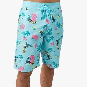 BATMAN Surfing Men's Blue Board Swim Shorts